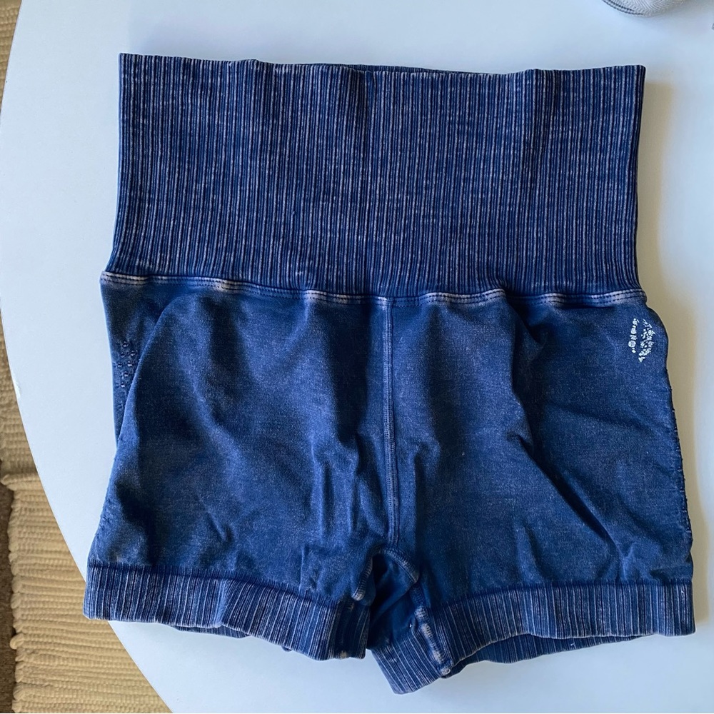 Free People Good Karma Deepest Navy Blue Running Shorts